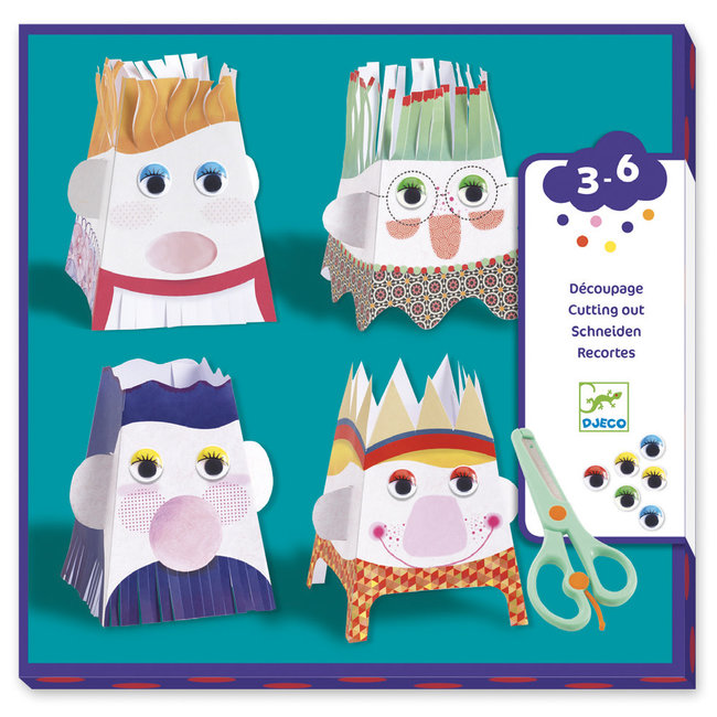 Djeco De Kleintjes - Decoupage Cup Cut, Funmen