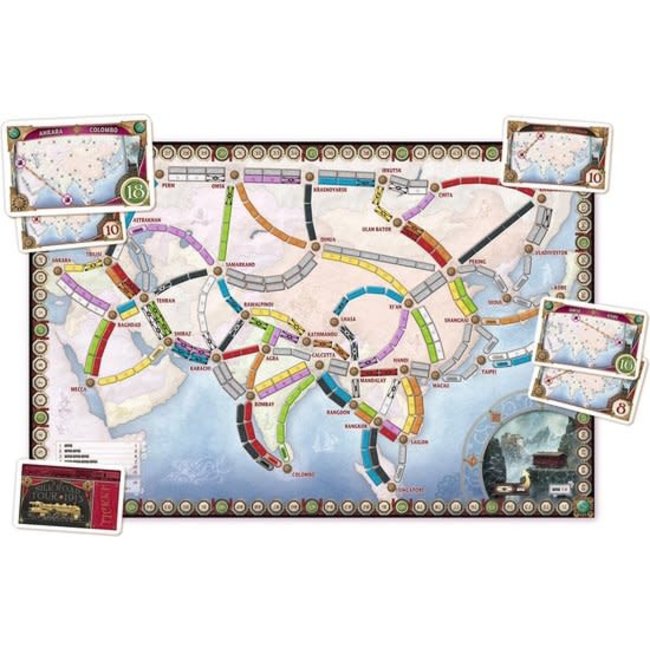 Spellen, Bordspellen - Ticket to Ride: Asia