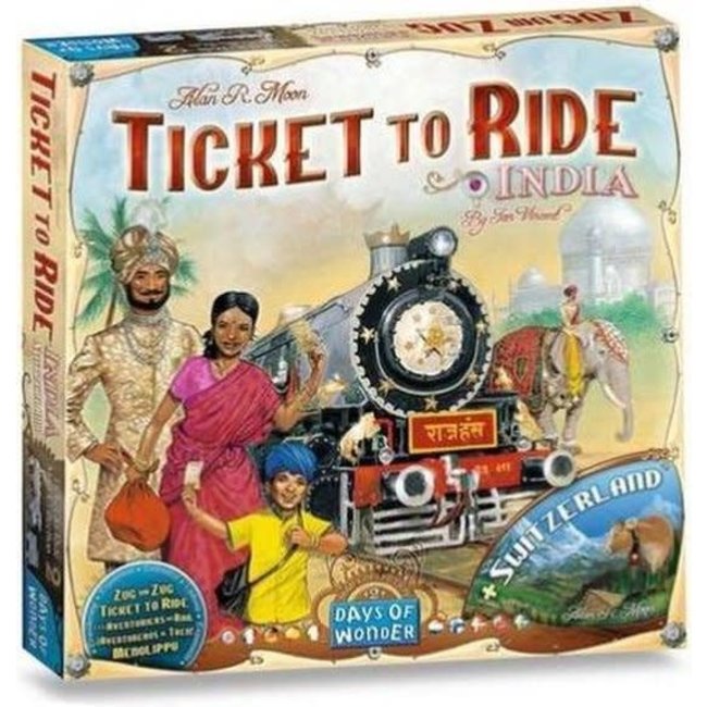 Spellen, Bordspellen - Ticket to Ride India/Zwitserland