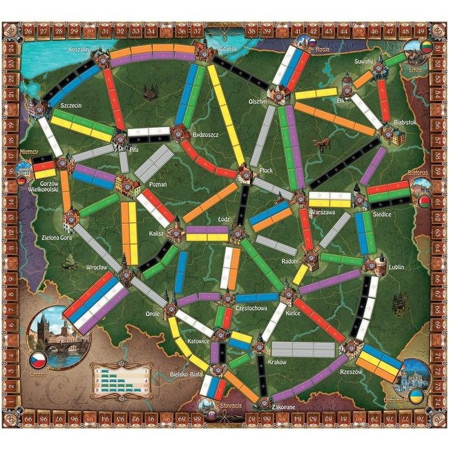Spellen, Bordspellen - Ticket to Ride Poland