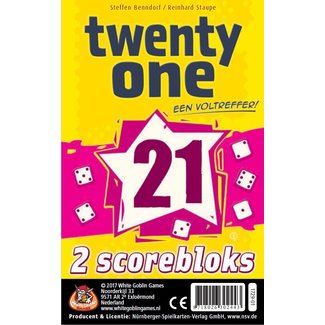 White Goblin Games Spellen, Dobbelspellen - Twenty One (21): bloks