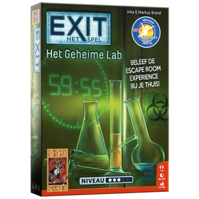 999 Games EXIT - Het Geheime Lab - Breinbreker