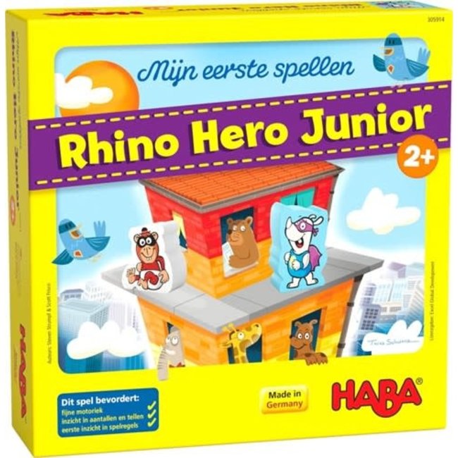 HABA Mijn eerste spellen - Rhino Hero Junior (Nieuw!)