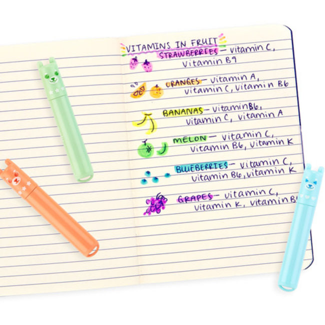 Ooly Beary sweet - mini geurende highlighters