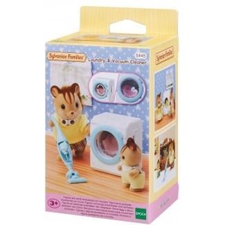 Sylvanian Families Wasmachine & Stofzuiger Sylvanian Families Wasmachine & Stofzuiger