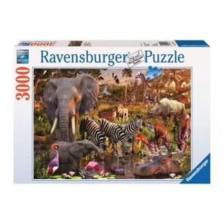 Ravensburger Puzzels, Legpuzzels - Afrikaanse dierenwereld, 3000 stukjes