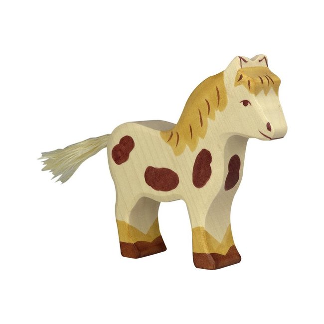 Holztiger boerderij: pony 12x3x12cm, hout