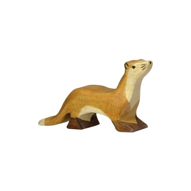 Holztiger bosdieren: marter 11x2x6cm, hout