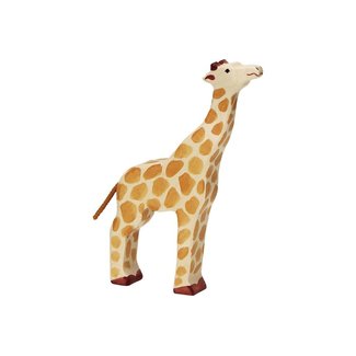 Holztiger wildernis: giraf kop omhoog 14x3x22cm, hout