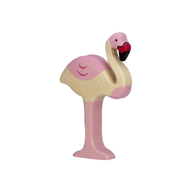 Holztiger wildernis: flamingo 8x2x12cm, hout