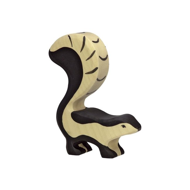 Holztiger wildernis: stinkdier 9x2x11cm, hout