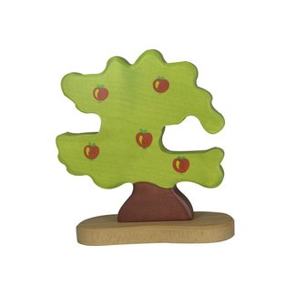 Holztiger bosdieren: appelboom voor vogels 20x2x20cm, hout