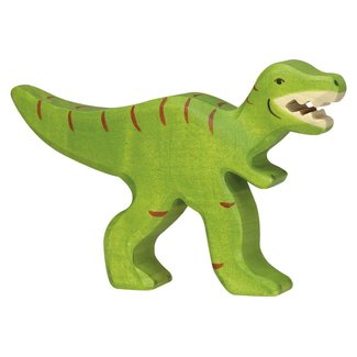 Holztiger dino's: tyrannosaurus rex 10x2x13cm, hout