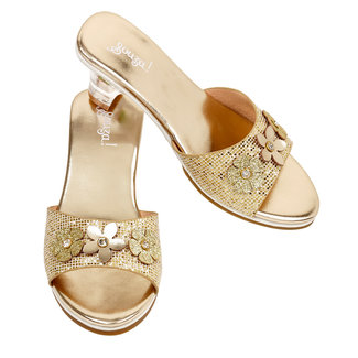 Souza! Slipper h.heel Ellina, gold metallic sz 27/28 (1 pair)