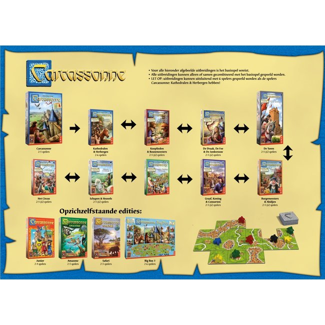 999 Games Carcassonne: Kooplieden & Bouwmeesters - Bordspel