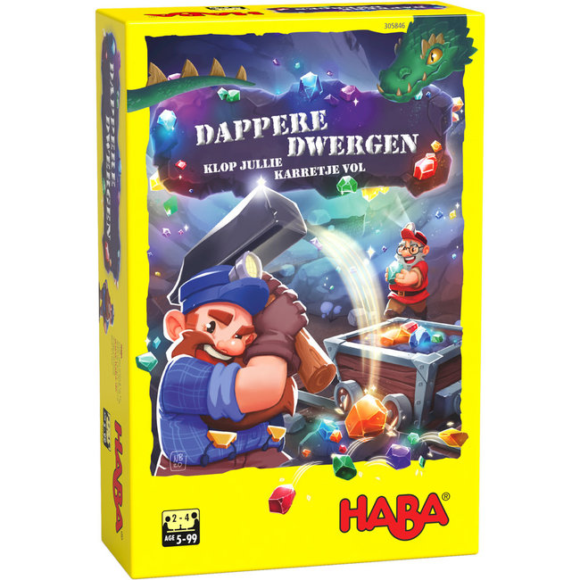 HABA (UA) !!! Spel - Dappere dwergen - Klop jullie karretje vol (néerlandais) = allemand 1305844001 - français 1305844002