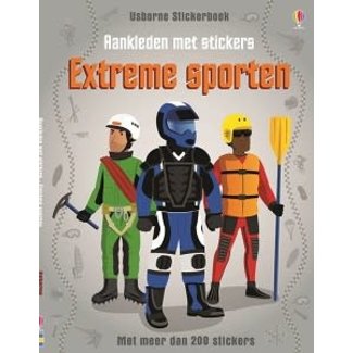 Usborne Usborne Boeken, Stickerboeken - Aankleden met stickers: Extreme sporten.