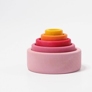 Grimms Houten speelgoed - Schalenset Lollipop (Set of Bowls Lollipop)