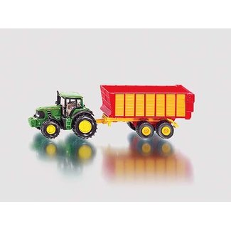 Siku Siku John Deere tractor met silagewagen