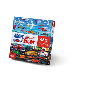 Crocodile Creek Puzzels, Legpuzzels - boven en beneden dingen die gaan, 48 stukjes (Above & Below, Things that Go)
