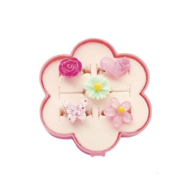 Great Pretenders Fairy Flower Ring Set (5 stuks)