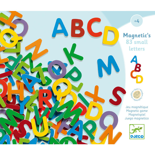 Djeco Educatief magnetisch spel - 83 kleine houten letters