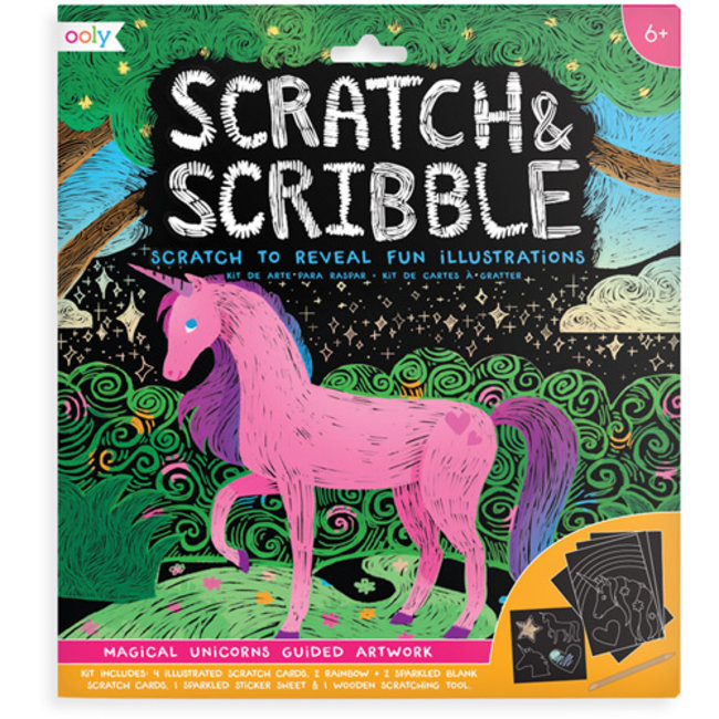 Ooly Scratch & Scribble - Magical Unicorns