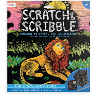 Ooly Scratch & Scribble Colorful Safari