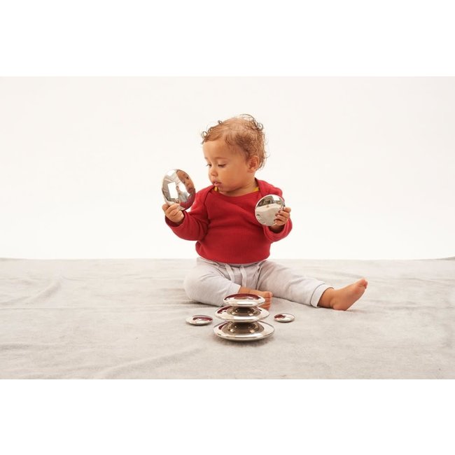 Tickit Commotion Sensomotorisch speelgoed - Reflecterende zilveren knoppen