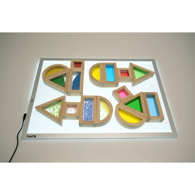 Tickit Sensomotorisch speelgoed - Sensorische houten blokken (16-delig)