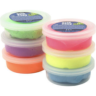 Creativ Company Creativ Company Knutselen - Klei: Silk Clay neon, set van 6