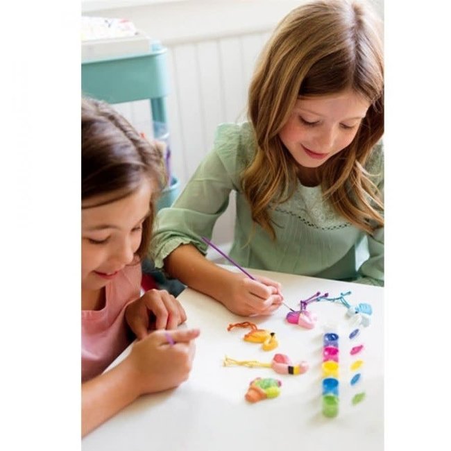 Gips gieten en verven flamingo