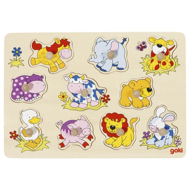 Knopjespuzzel - dieren baby's