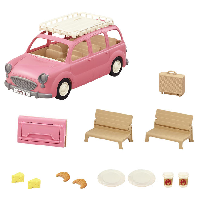 Sylvanian Families familie picknick auto