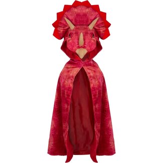 Great Pretenders Triceratops Cape met Capuchon, Rood, MAAT US 4-5