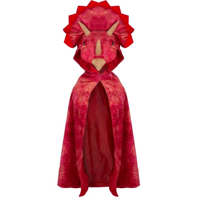 Great Pretenders Triceratops Cape met Capuchon, Rood, MAAT US 4-5