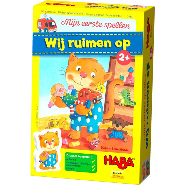 HABA Spel - Mijn eerste spellen - Engelstalig doos Tidy up  (Wij ruimen op!)
