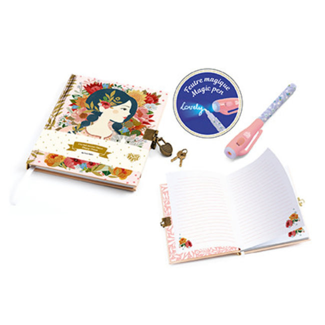 Djeco Secrets notebooks Oana secret notebook - Magic felt pen