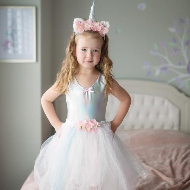 Great Pretenders Great Pretenders Verkleekleding - Bodysuit zilver, 3-4 jr (Size US 3-4)