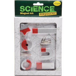 Speelgoed magneten set - science explorer 13-delig