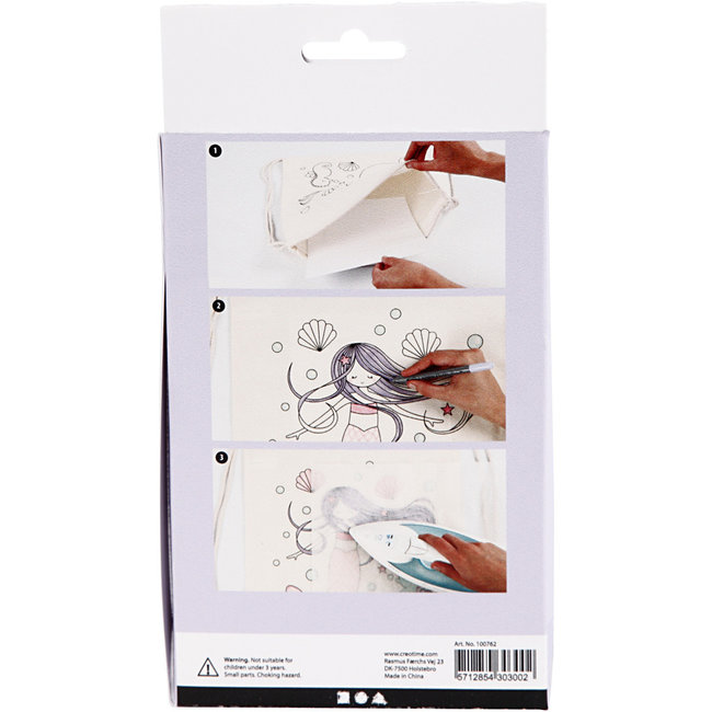 Creativ Company Knutselen, Knutselpakket - textieldecoratie: Magische zeemeermin