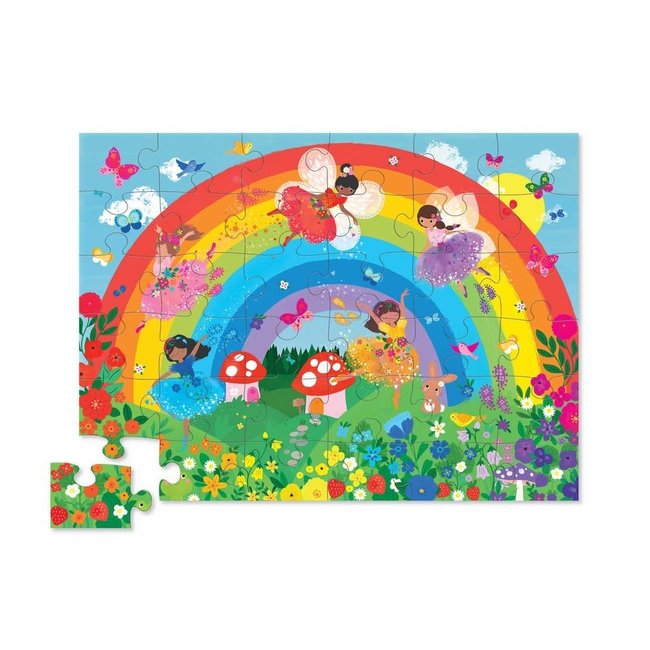 Crocodile Creek Puzzels, Vloerpuzzels - over de regenboog. 36 stukjes (over the rainbow)