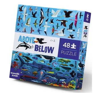 Crocodile Creek Puzzels, Vloerpuzzel - boven en onder De zee en de lucht, 48 stukjes (Above & Below/Sea & Sky)