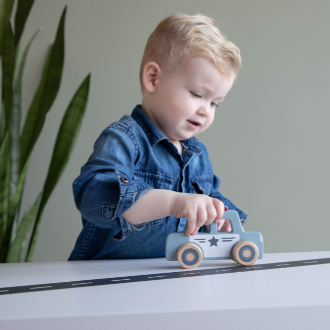 Little Dutch Houten auto's -  set: ziekenauto, brandweerauto, politieauto