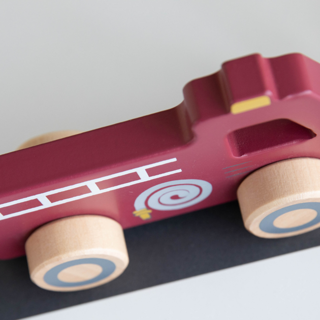 Little Dutch Houten auto's -  set: ziekenauto, brandweerauto, politieauto