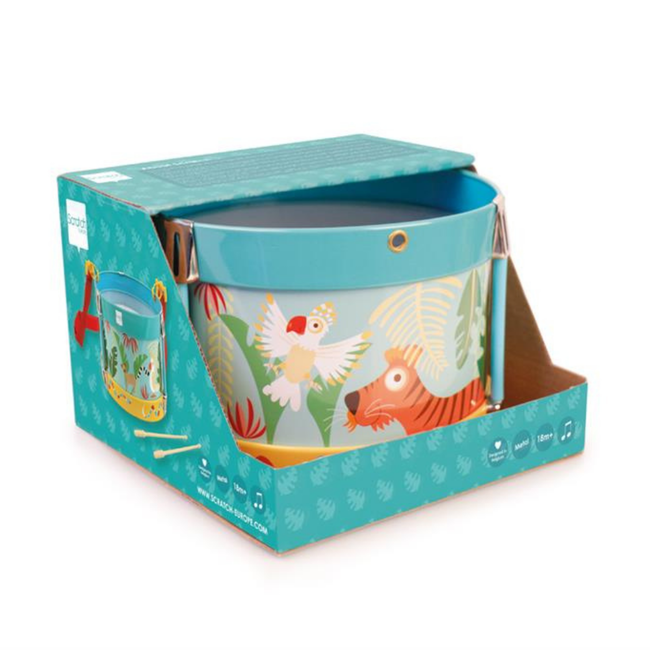 Scratch muziek maken - metalen trommel , Jungle