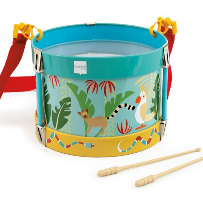 Scratch muziek maken - metalen trommel , Jungle