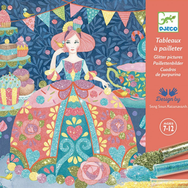 Djeco Knutselpakket - Kleuren met glitters, Dagdroom (Daydream)