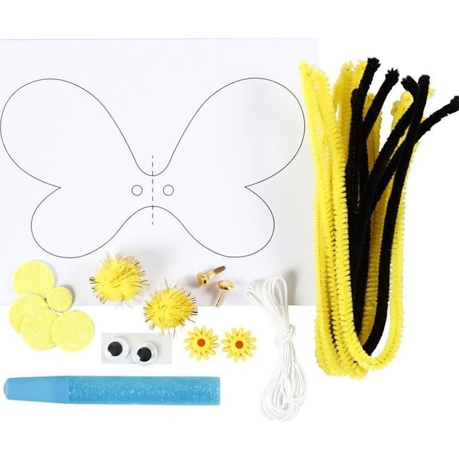 Creativ Company Knutselen, Knutselpakket - Toiletrol bungelende bij (mini)