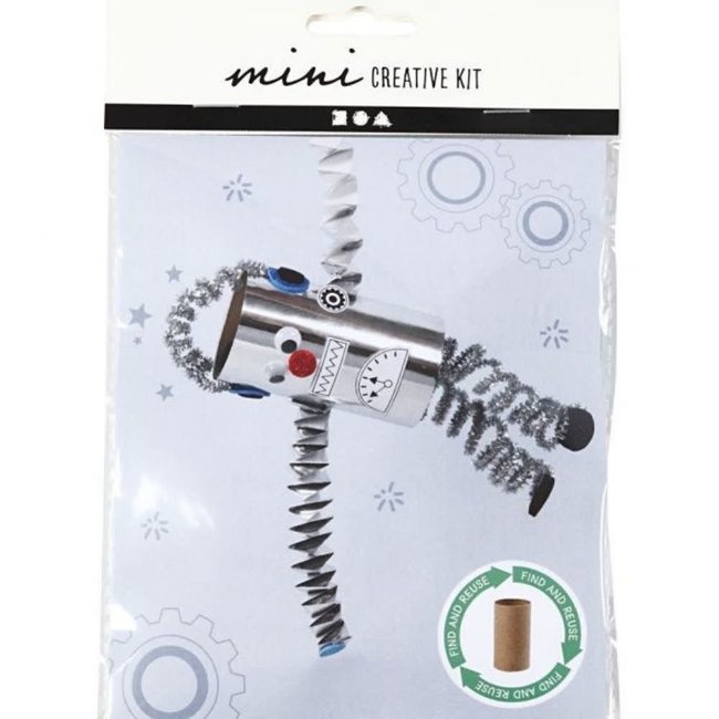 Creativ Company Creativ Company Knutselen, Knutselpakket - Toiletrol robot (mini)